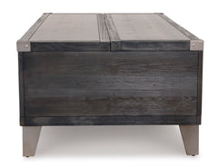 Dark Gray Lift-Top Coffee Table, product view 3 - 3