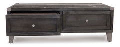 Dark Gray Lift-Top Coffee Table, product view 6 - 6