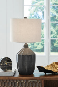 Black table lamp, product view 2 - 2