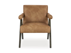 Caramel Solid Wood Leg Accent Chair, product view 2 - 2