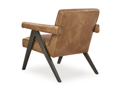 Caramel Solid Wood Leg Accent Chair, product view 4 - 4