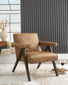 Caramel Solid Wood Leg Accent Chair, product view 5 - 5