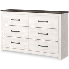 White/Gray, complete dresser from opposite angle - 2