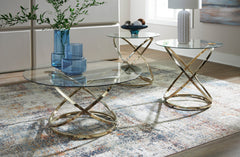 Champagne three-piece table set, product view 3 - 3