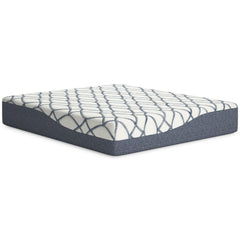 White/Blue California King, alternate full mattress product view - 2