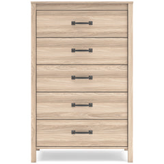 Tan, full front view of chest - 3