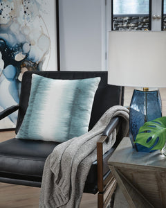 Teal/White / Throw Pillow, room setting; other items excluded - 4