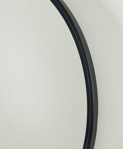 Black Brocky round mirror, product view 3 - 3