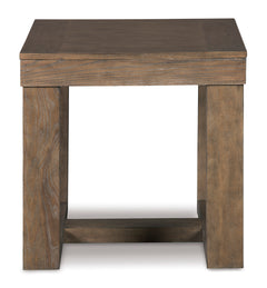 Gray Square End Table, product view 2 - 2