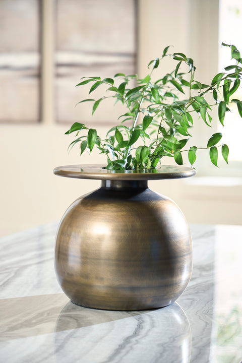 Fedorleigh Antiqued Brass-Tone Metal Vase