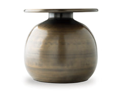 Antique Brass Finish 11.38-inch height vase, product view 3 - 3