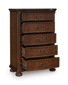Brown, chest with drawers open - 2
