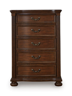 Brown, full front view of chest - 3