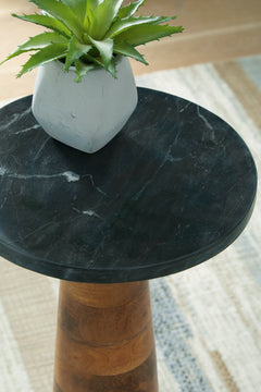 Brown/Black Accent Table, product view 3 - 3