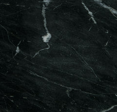 Brown/Black Accent Table, marble detail - 4
