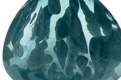 Iridescent Teal 11.75-inch height vase, product view 4 - 8