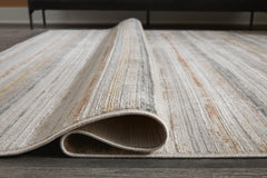 Multi 94.63" x 119.88", rolled rug backing detail - 4