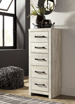 Whitewash, narrow chest in room setting - 5