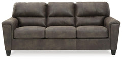 Smoke, complete sleeper sofa front view - 5