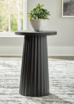 Black accent table, full product view - 1