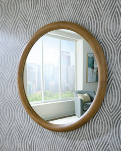 Brown Accent Mirror, view 5 - 5
