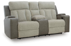 Sisal, complete power loveseat angled view - 1