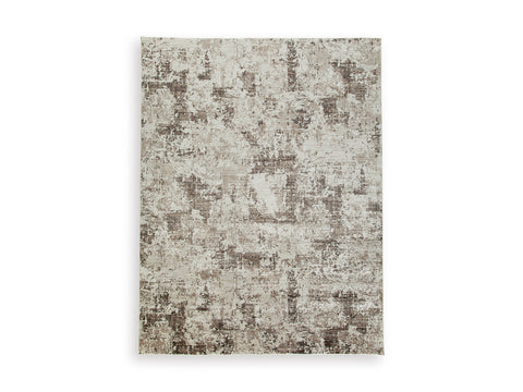 Neutral Mottled Abstract Woven Rug