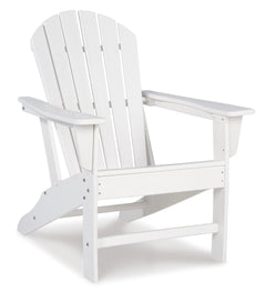 White outdoor Adirondack chair, full product view - 19