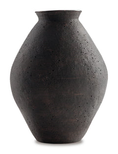 Antique Brown 17-inch height vase, product view 2 - 6