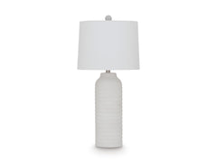 White table lamp pair, product view 2 - 2