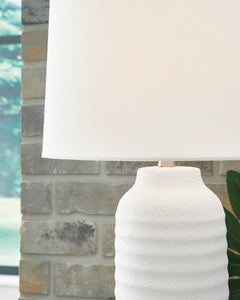White table lamp pair, product view 4 - 4