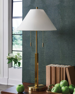 Gold Finish table lamp, product view 2 - 2