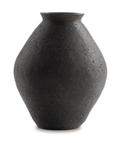 Antique Brown 12-inch height vase, product view 2 - 2