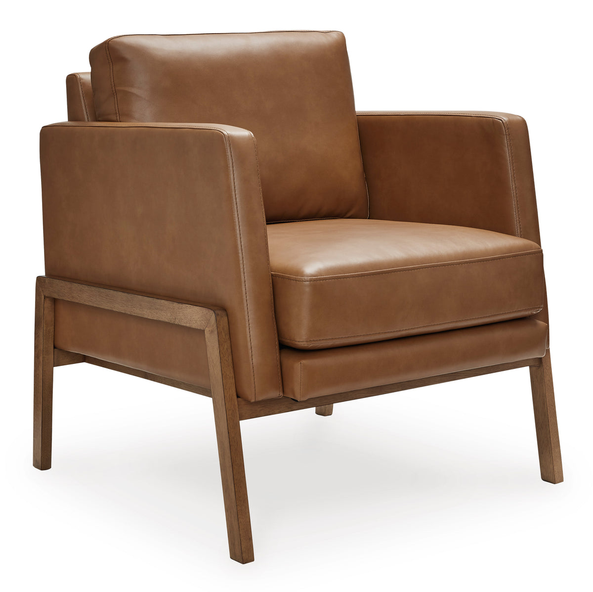 Caramel Accent Chair, full product view