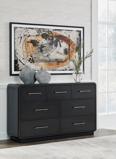 Black, dresser in room setting - 5