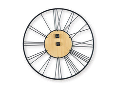 Black/Natural Brockett wall clock, product view 3 - 3