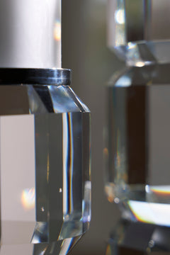 Clear/Silver Finish candle holder set, product view 3 - 3