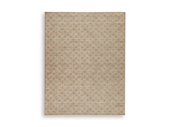 Beige/Gray/Brown 94" x 120", complete rug product view - 1