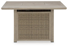 Beige, front fire pit table view - 4