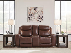 Mahogany, loveseat in room setting - 6