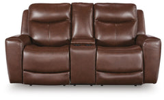 Mahogany, complete loveseat front view - 8