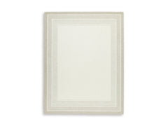 Ivory/Tan 92.5" x 116.75", complete rug product view - 5