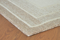 Ivory/Tan 92.5" x 116.75", pile and edge detail - 7