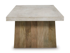 Light Brown Rectangular Coffee Table, product view 3 - 3