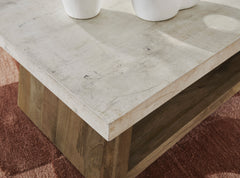 Light Brown Rectangular Coffee Table, product view 5 - 5