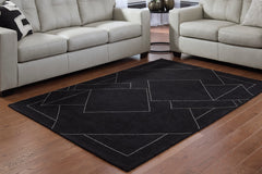 Black/White 62.38" x 83.75", room view; furniture excluded - 6