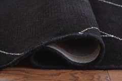 Black/White 62.38" x 83.75", rolled rug backing detail - 8