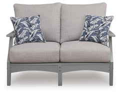 Gray, front loveseat view - 3