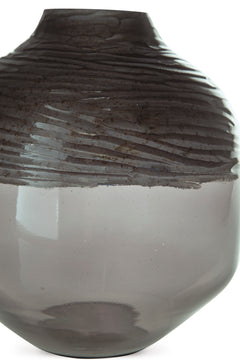 Iridescent Gray 11.88-inch height vase, product view 3 - 9
