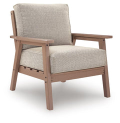 Driftwood, one included lounge chair angled view - 3